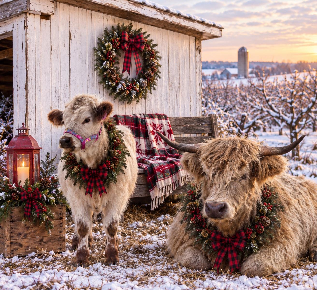 Cows and cocoa mini photo session with Sam’s Photography ADK