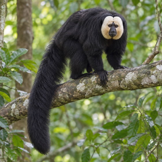 white-faced saki
