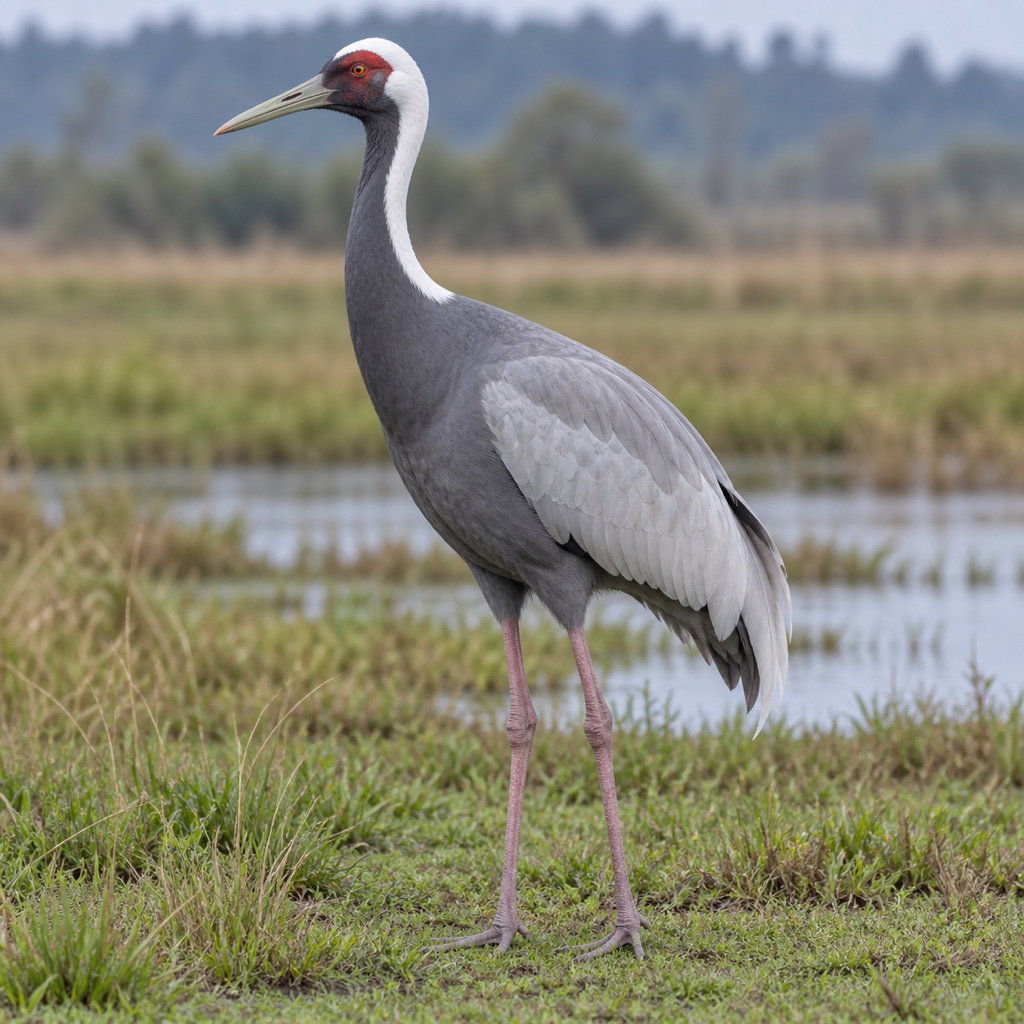 white-naped crane