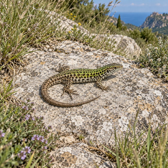 Italian wall lizard