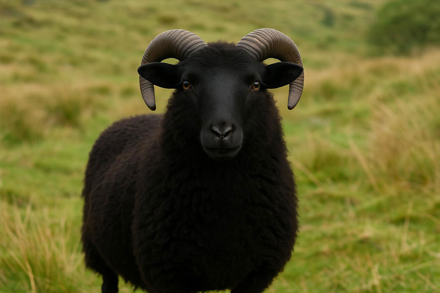 black Welsh mountain