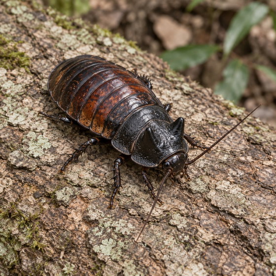 wide-horned hissing cockroach