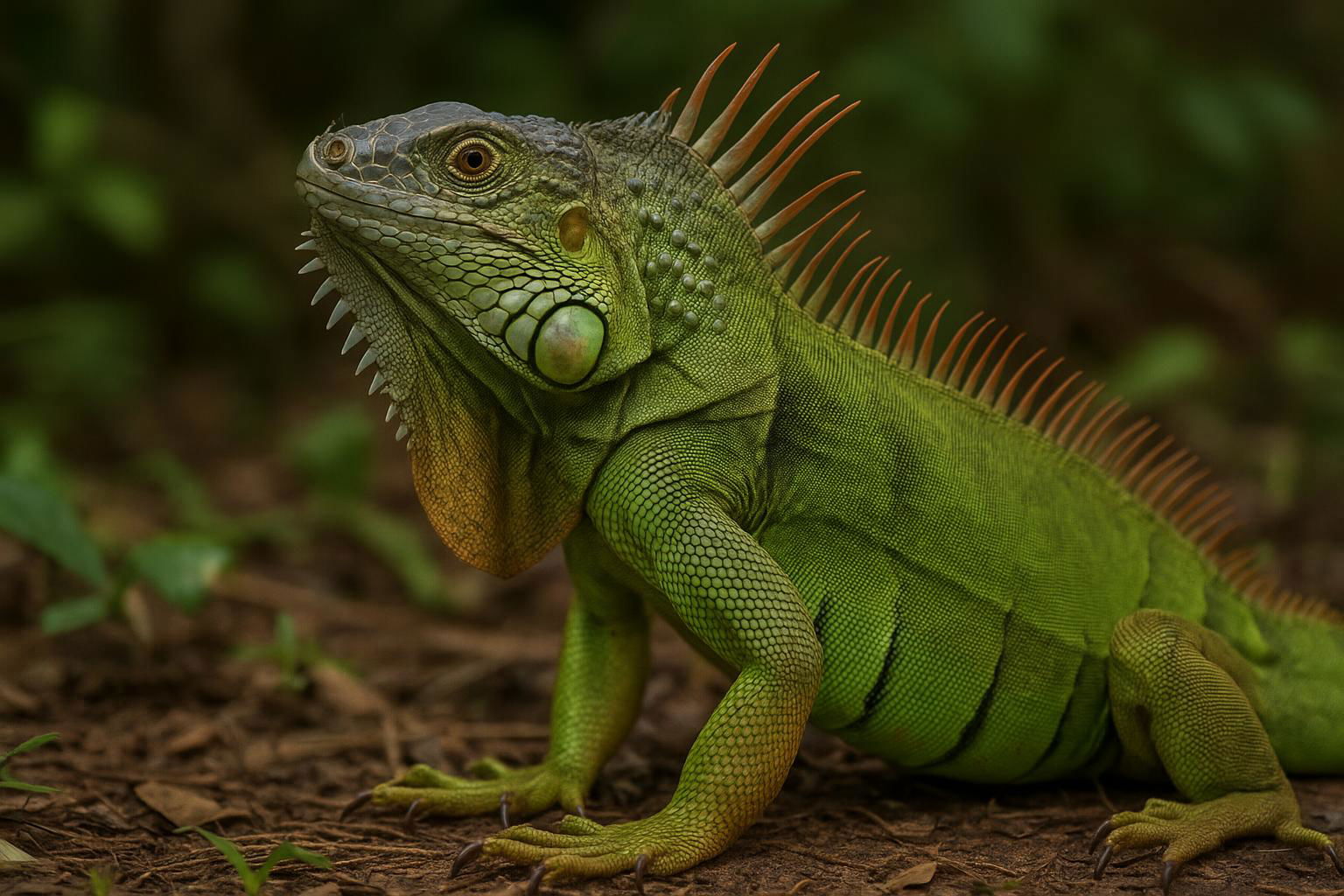 green iguana