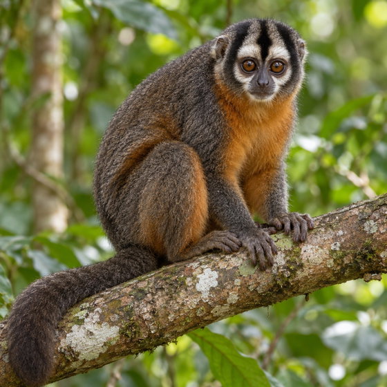 black-headed night monkey