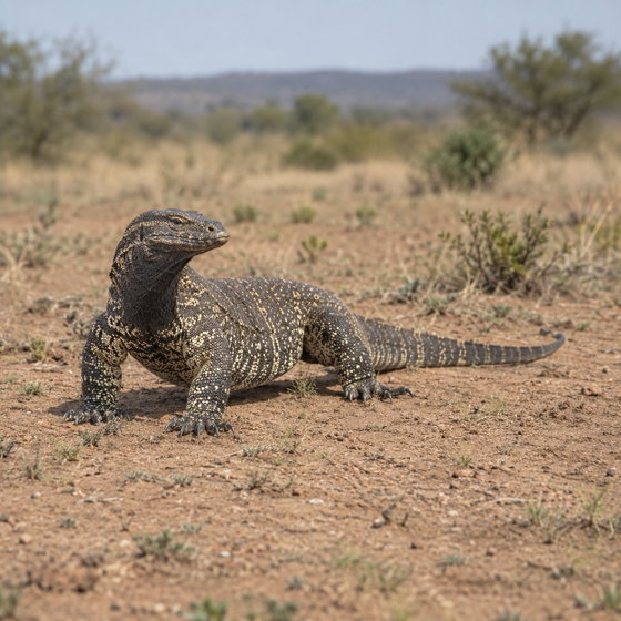 black-throated monitor