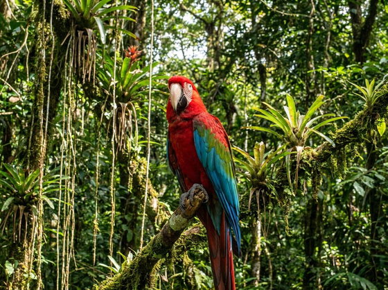 green-winged macaw