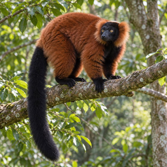 red ruffed lemur