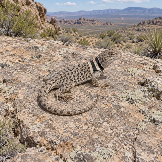 Mojave black-collared lizard