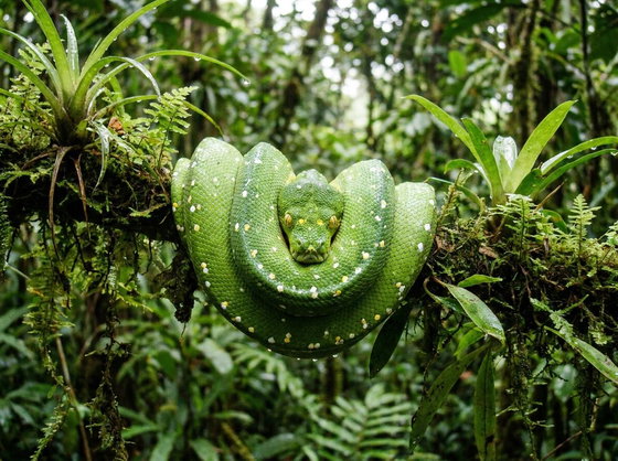 green tree python