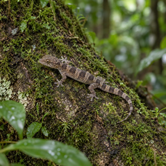 banded leaf-toed gecko