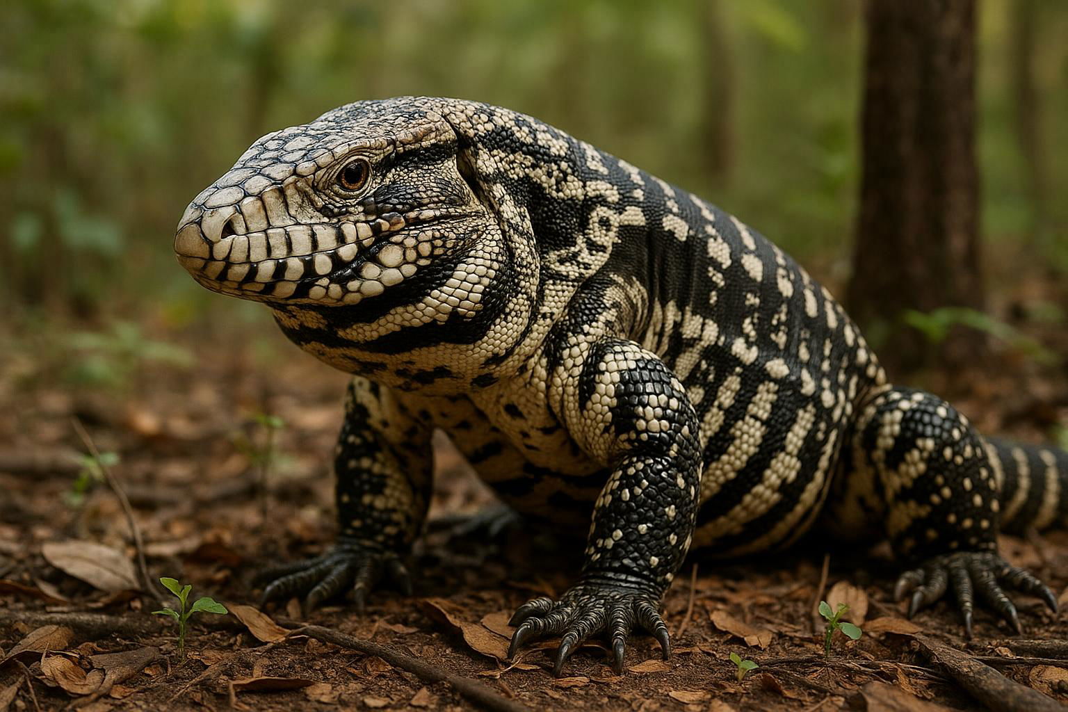 Argentine black and white tegu