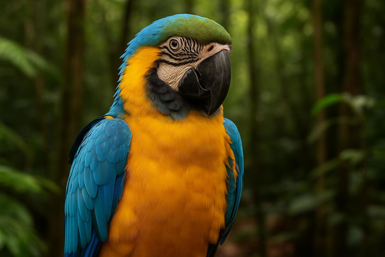 blue-and-yellow macaw