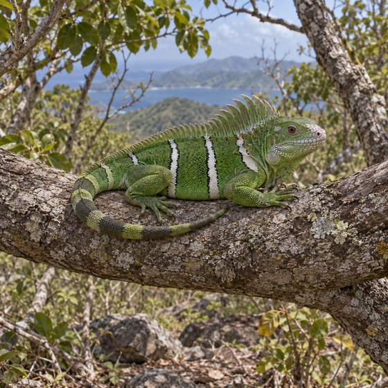 Fijian crested iguana
