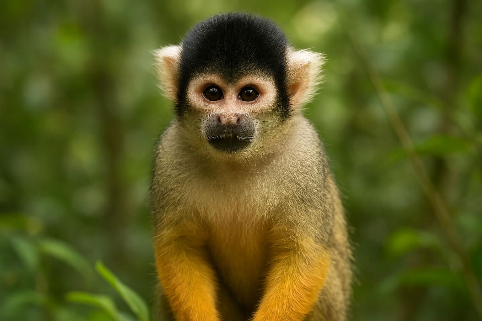 black-capped squirrel monkey