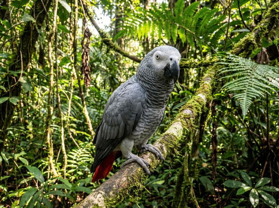 African grey parrot
