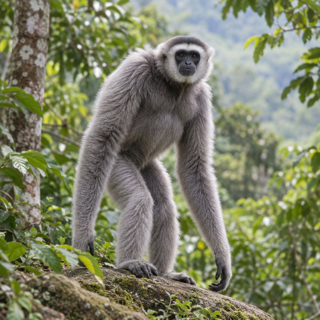silvery gibbon