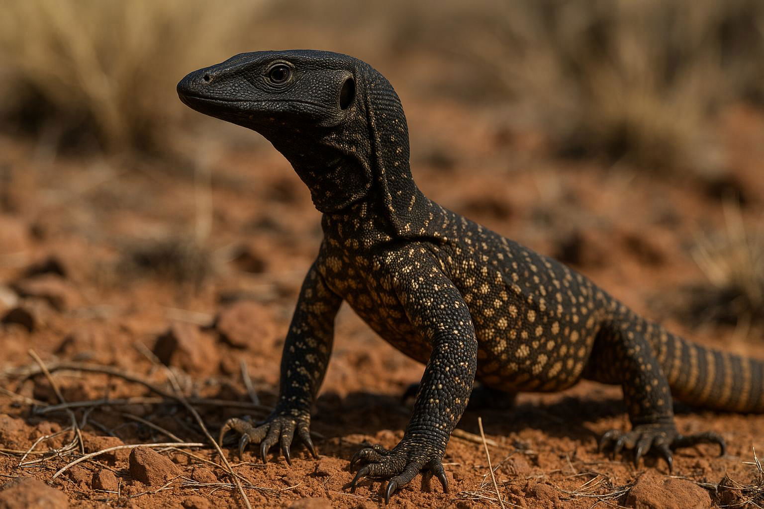 black-headed monitor