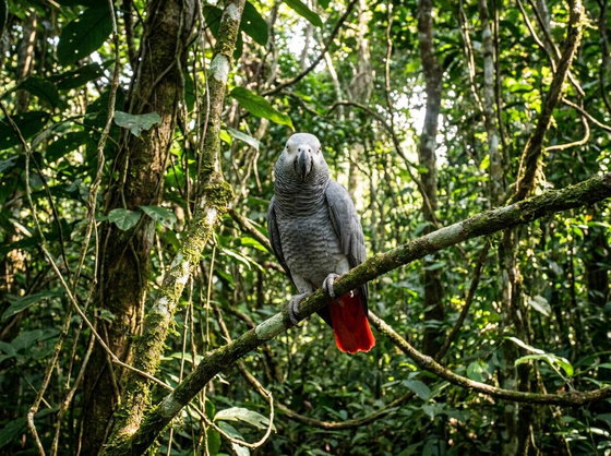 African grey parrot