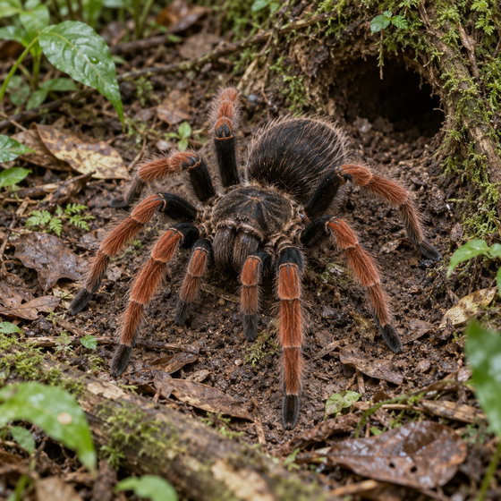Colombian giant redleg tarantula