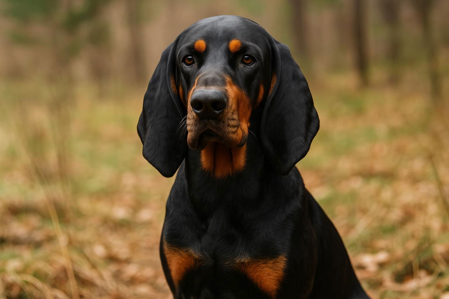 black and tan coonhound