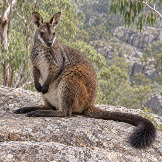 brush-tailed rock wallaby