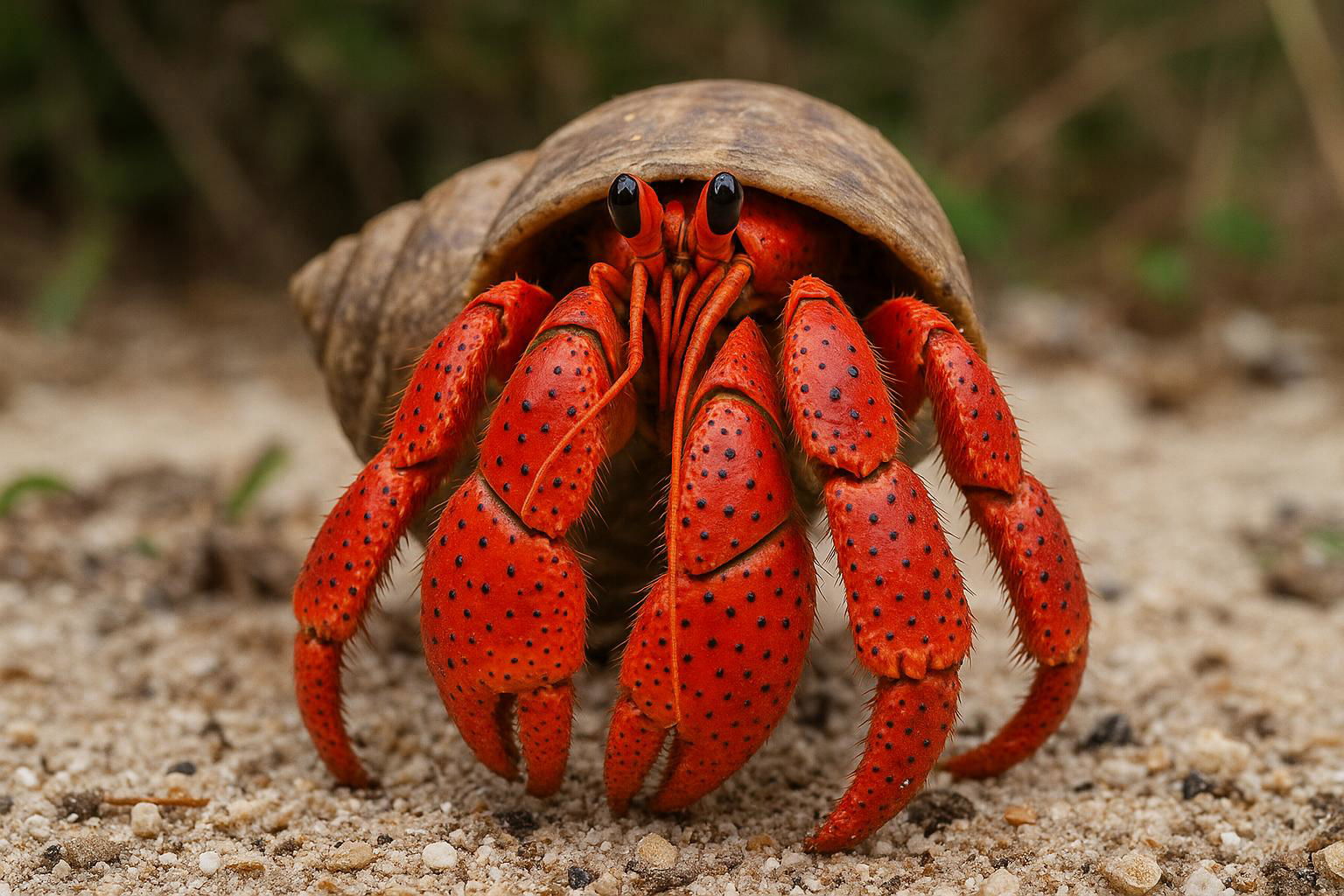 strawberry hermit crab