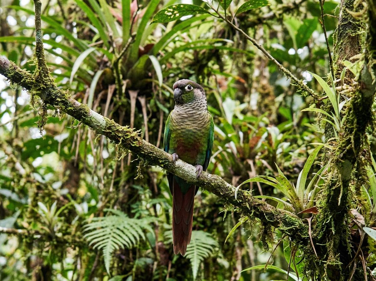 green-cheeked conure