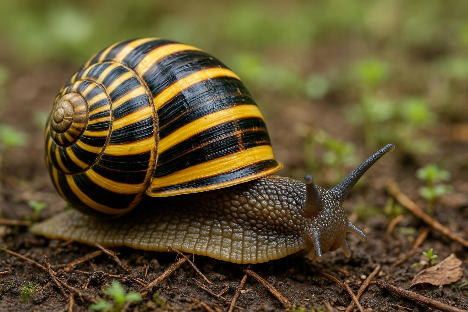 tiger land snail