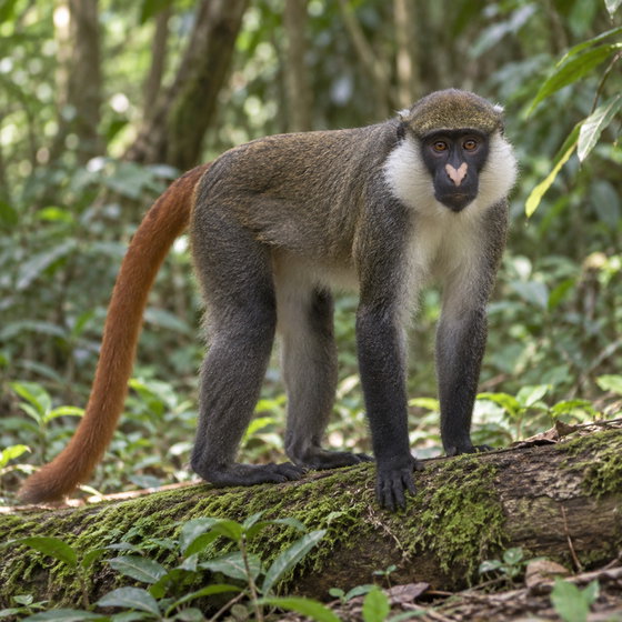 red-tailed monkey