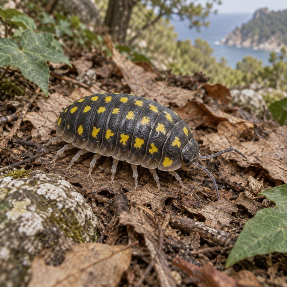 yellow-spotted pill isopod