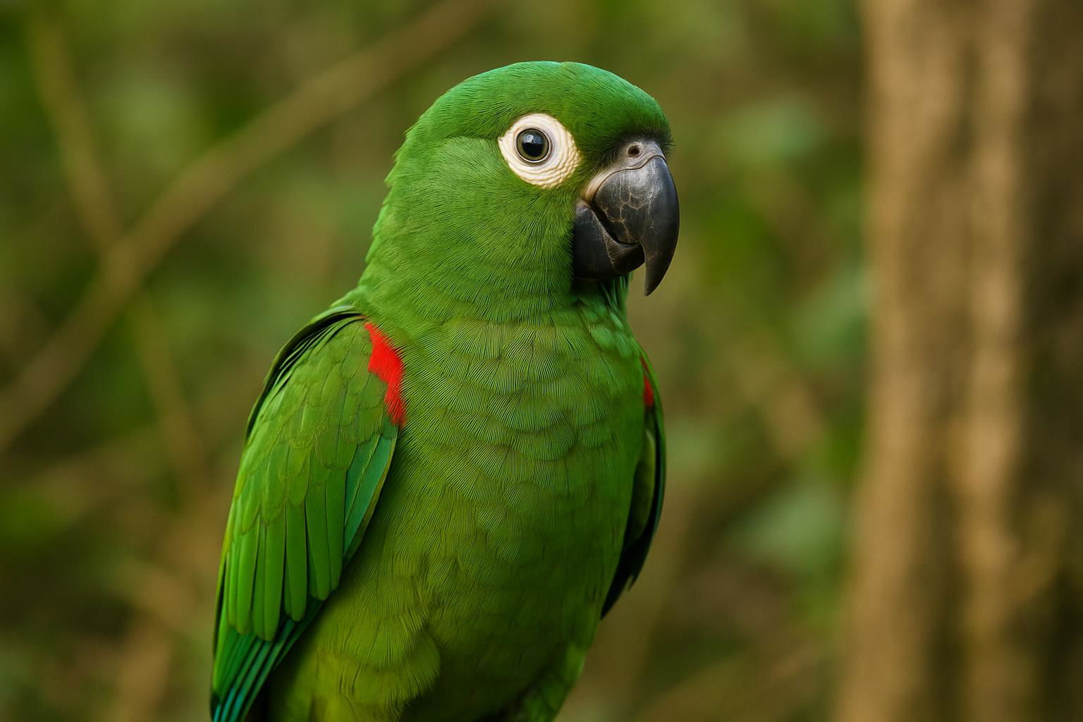 red-shouldered macaw