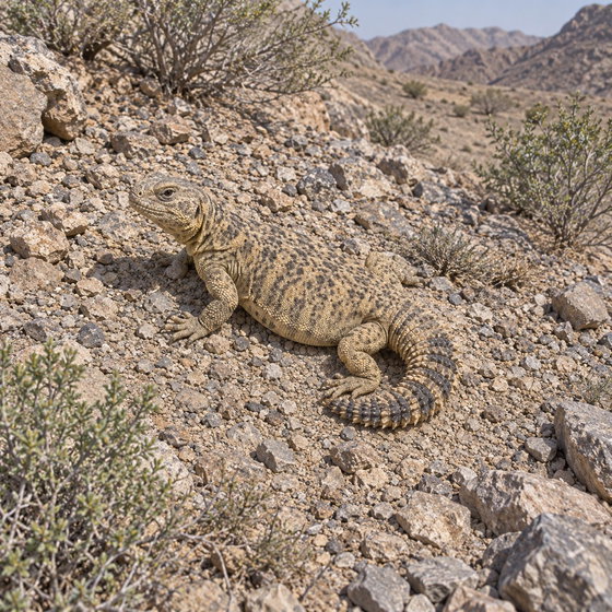 Omani spiny-tailed lizard