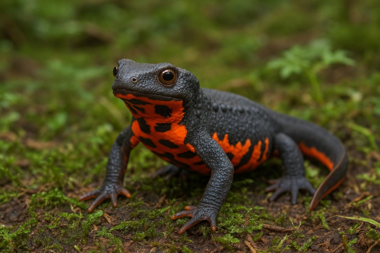 Japanese fire belly newt