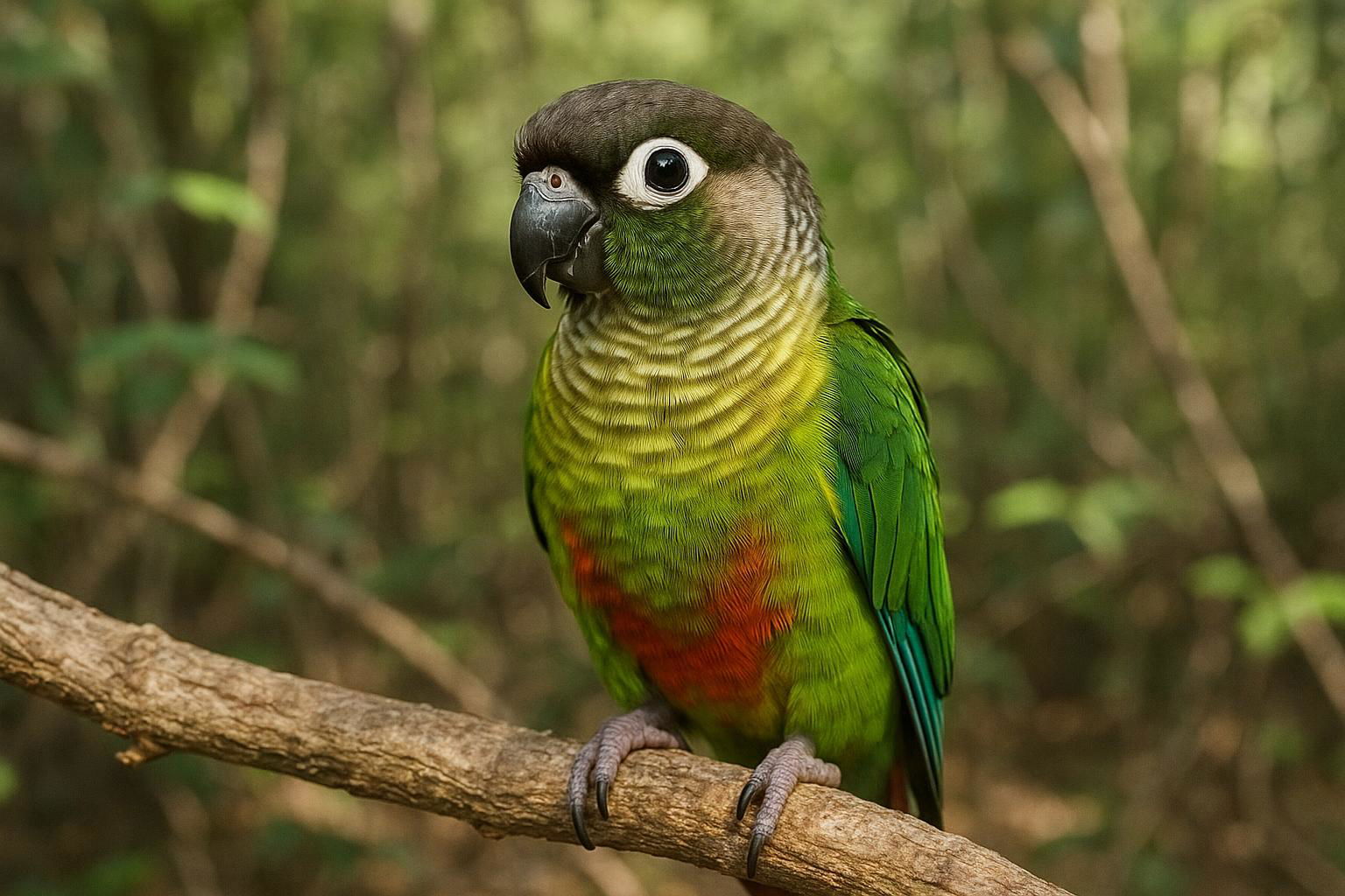green-cheeked conure