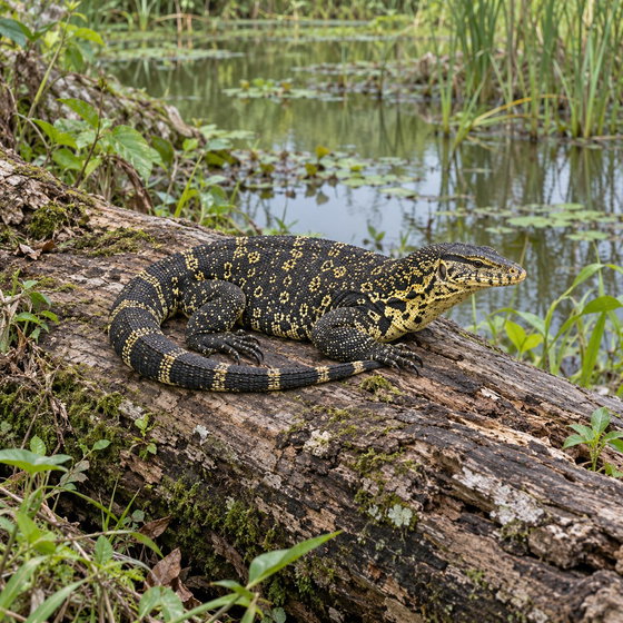 Cuming's water monitor