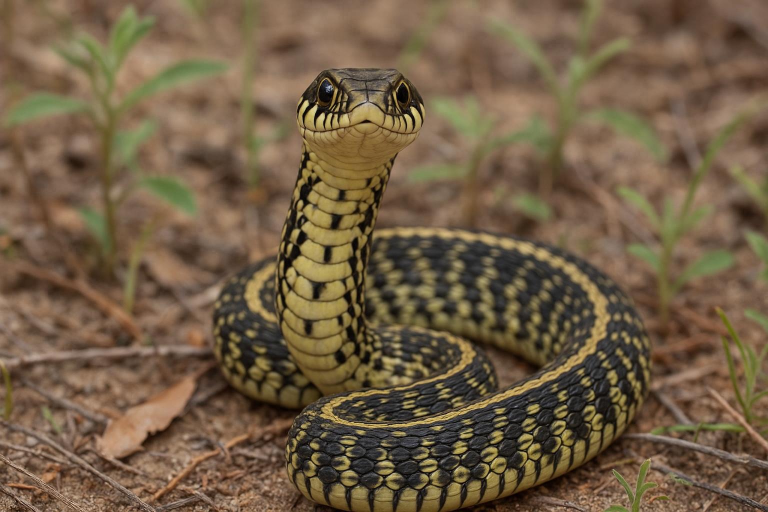 checkered garter snake