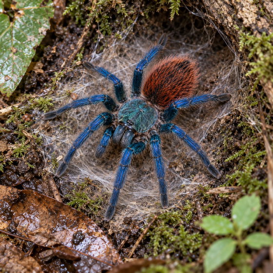 Brazilian blue dwarf tarantula