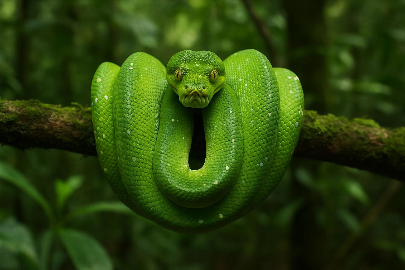 green tree python