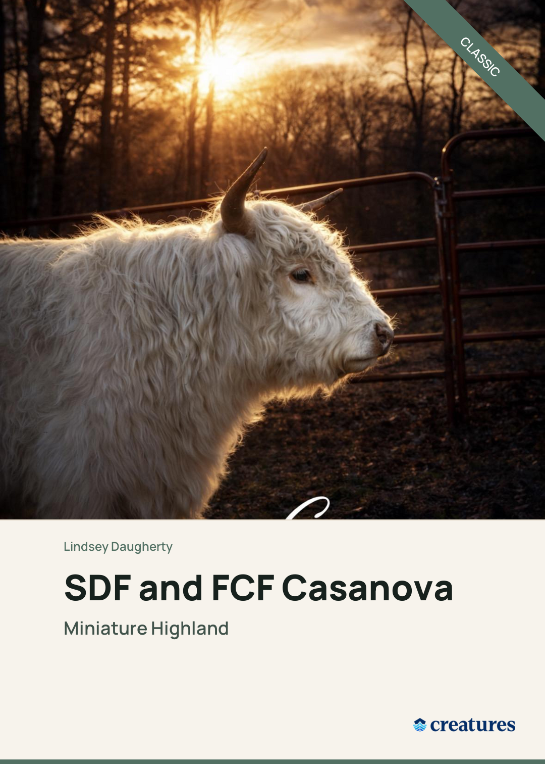 SDF and FCF Casanova Creature Card