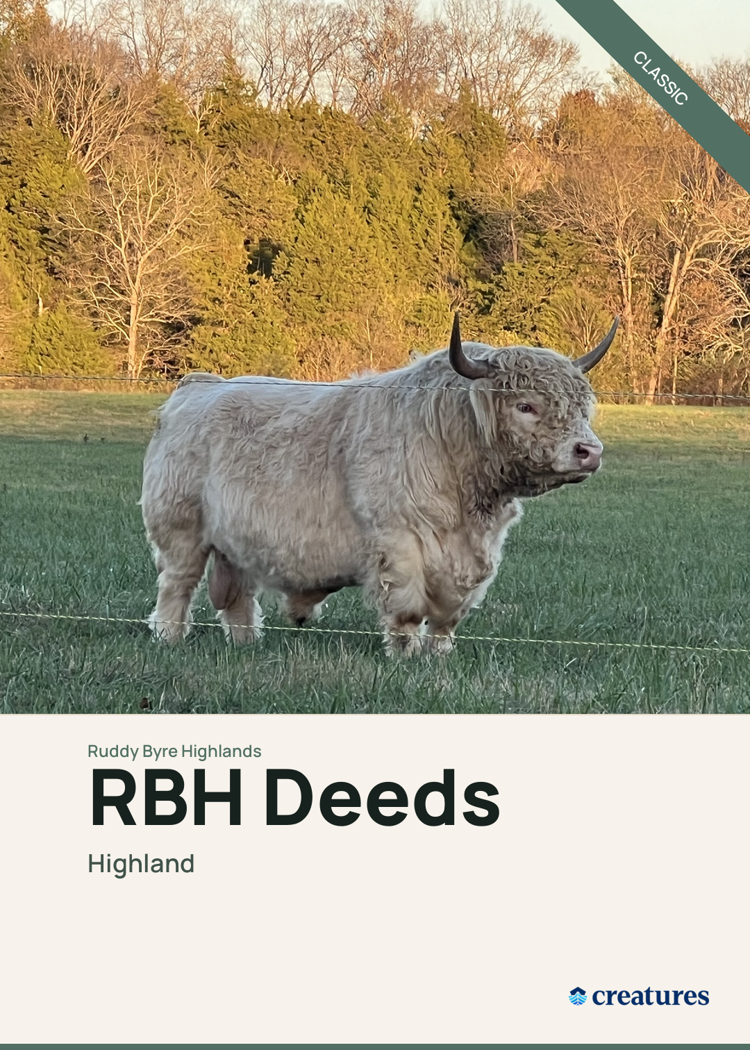 RBH Deeds Creature Card