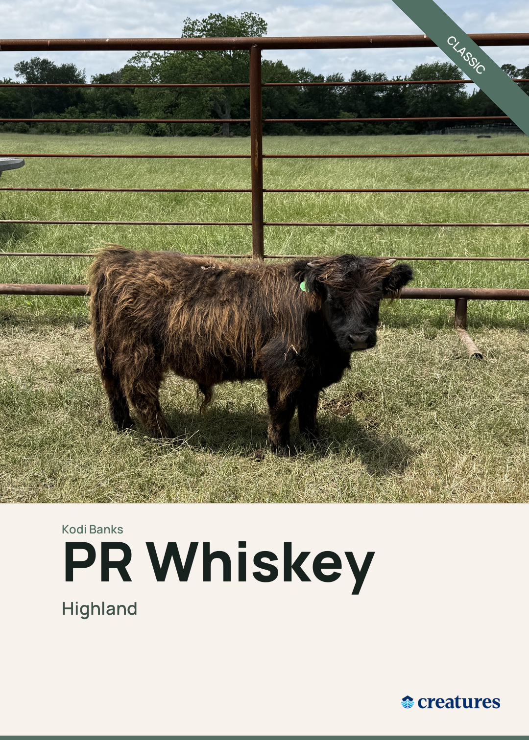 PR Whiskey Creature Card
