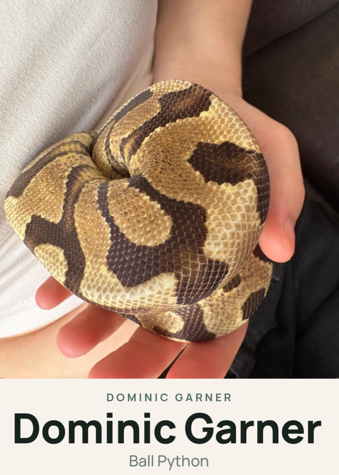 Dominic Garner Creature Card