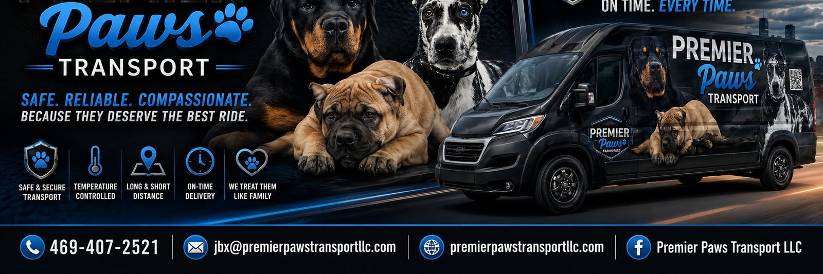 Premier Paws Transport LLC profile cover image