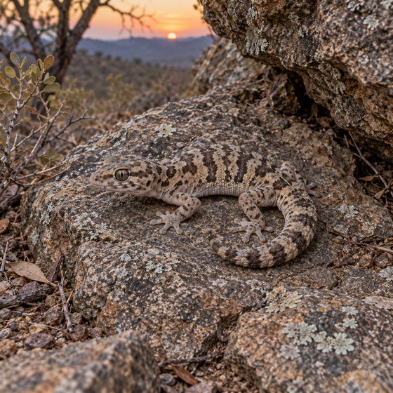 tiger thick-toed gecko