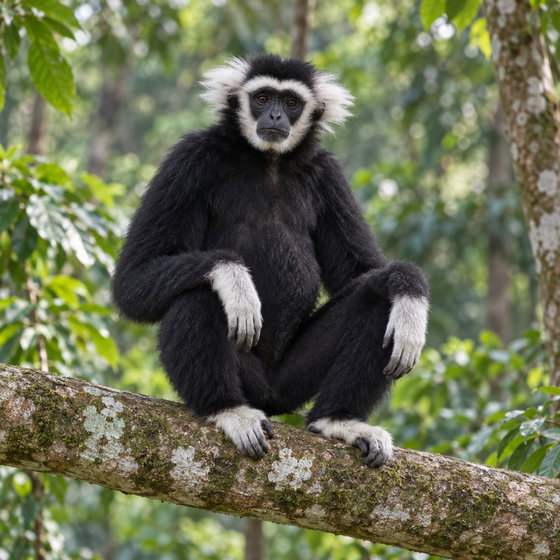 pileated gibbon