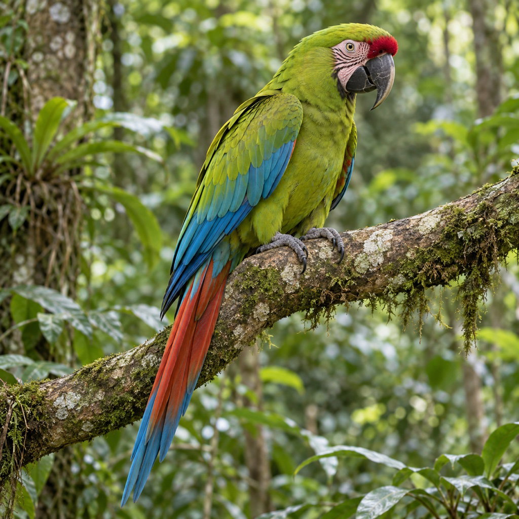 great green macaw