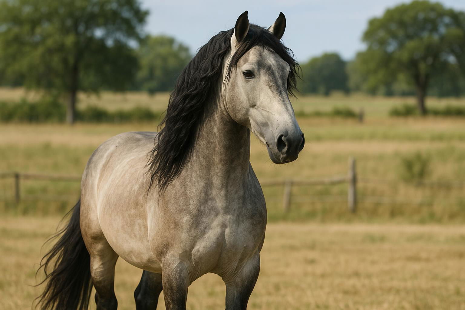 Spanish norman horse