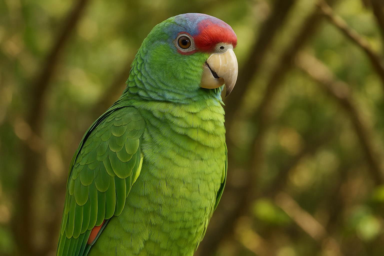lilac-crowned amazon