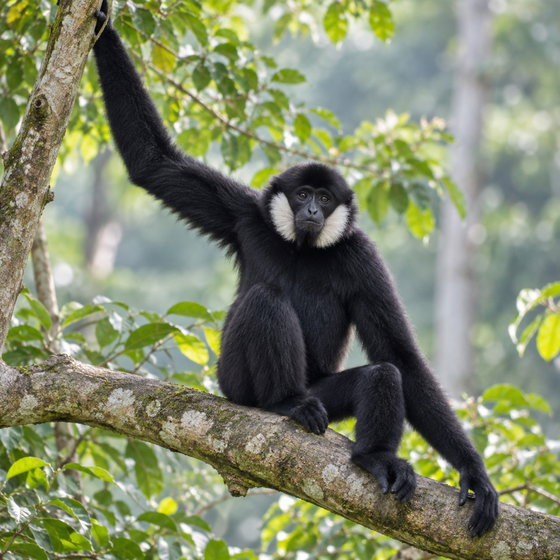 northern white-cheeked gibbon
