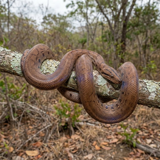 Colombian rainbow boa